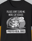 Cat Videos Series, Volume 1, Unisex T-Shirt-Black-originelles und lustiges Hundeshirt, Design by Dog Gang