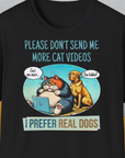 Cat Videos Series, Volume 2, Unisex T-Shirt-Black-originelles und lustiges Hundeshirt, Design by Dog Gang