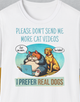 Cat Videos Series, Volume 2, Unisex T-Shirt-White-bequemes Shirt mit lustigem Spruch für Hundebesitzer, Design by Dog Gang