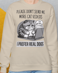 Cat Videos Series, Volume 1, Unisex Sweatshirt-lustiges und bequemes Sweatshirt für Hundeliebhaber, Design by Dog Gang