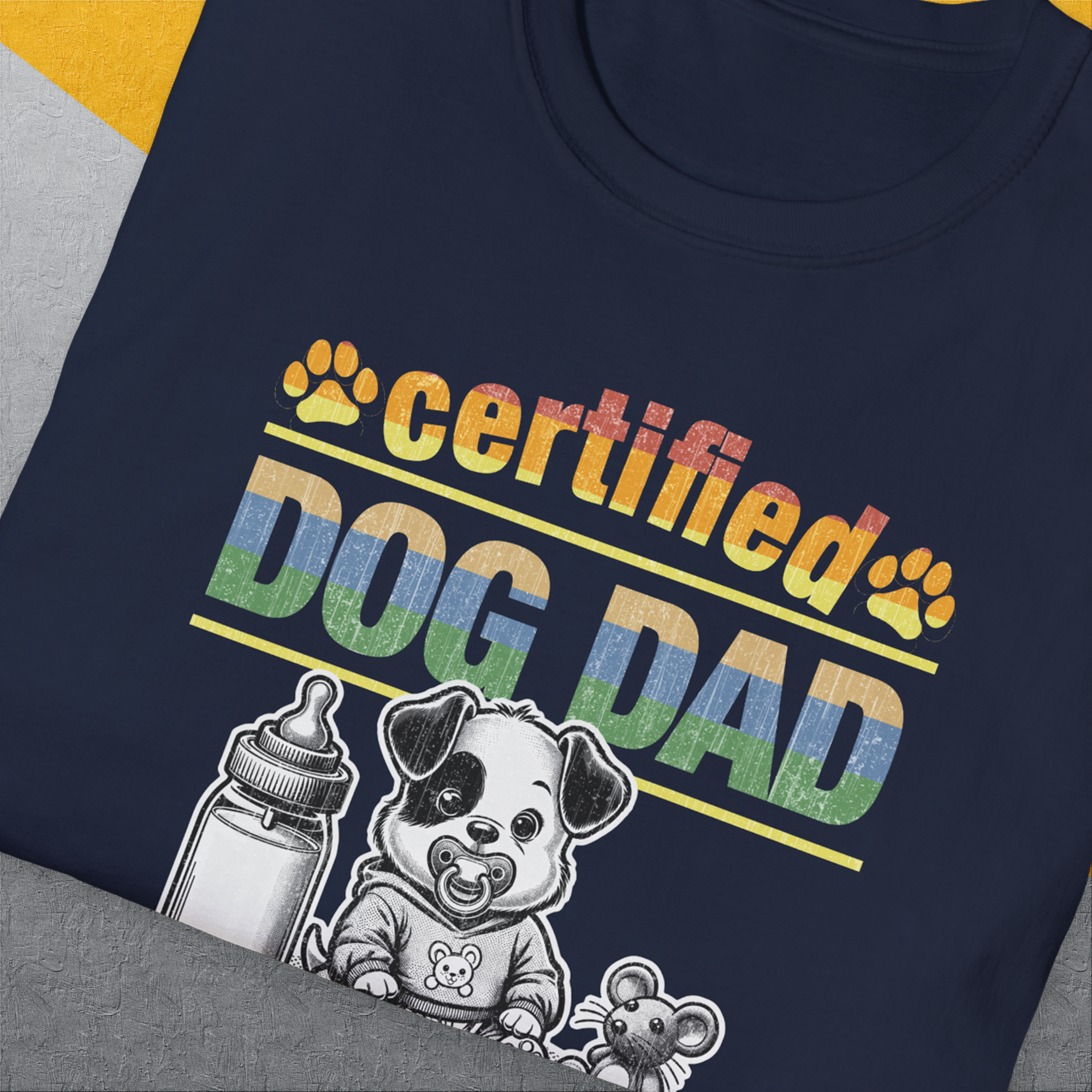 Dog Dad Series, Volume 1, Unisex T-Shirt-, Design by Dog Gang