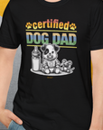 Dog Dad Series, Volume 1, Unisex T-Shirt-, Design by Dog Gang
