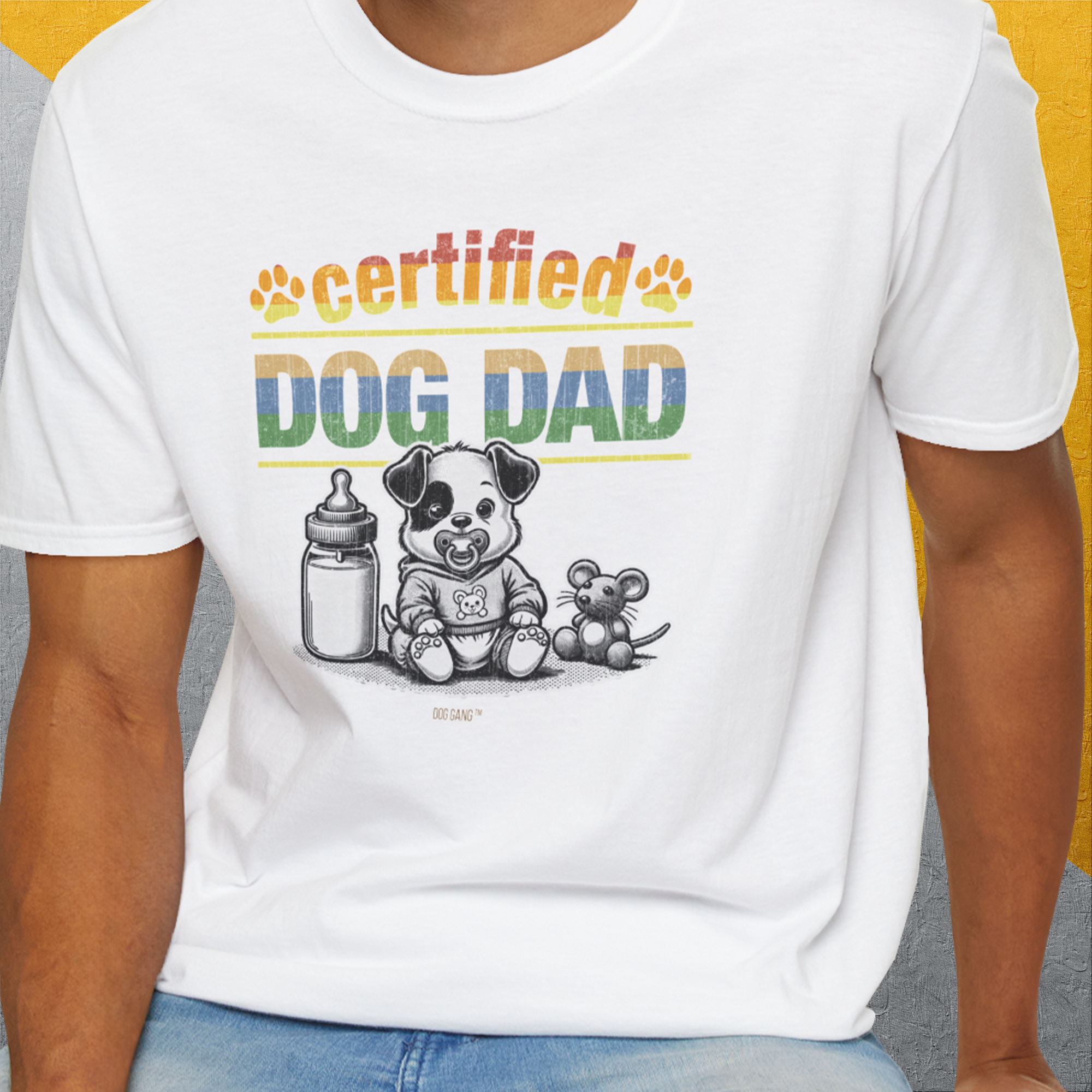 Dog Dad Series, Volume 1, Unisex T-Shirt-, a fun and stylish design for dog lovers from Dog Gang
