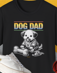 Dog Dad Series, Volume 2, Unisex T-Shirt-Black, Design by Dog Gang