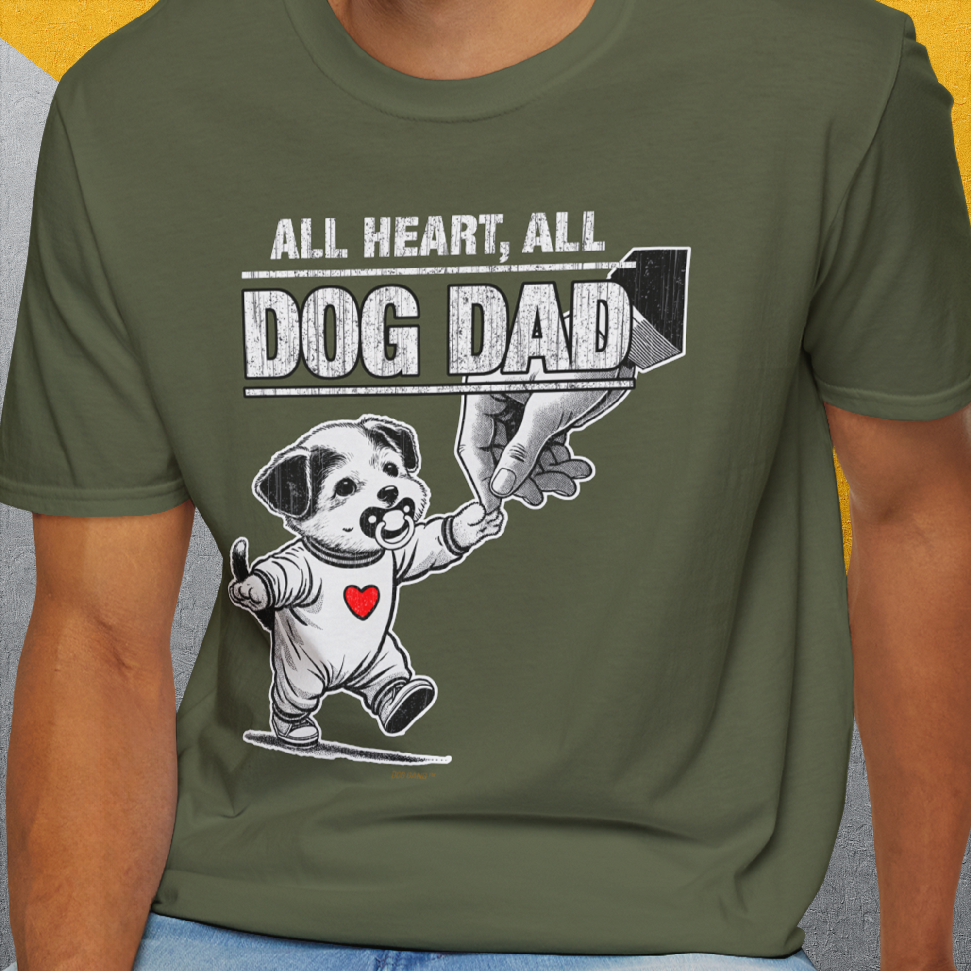 Dog Dad Series, Volume 7, Unisex T-Shirt-, Design by Dog Gang