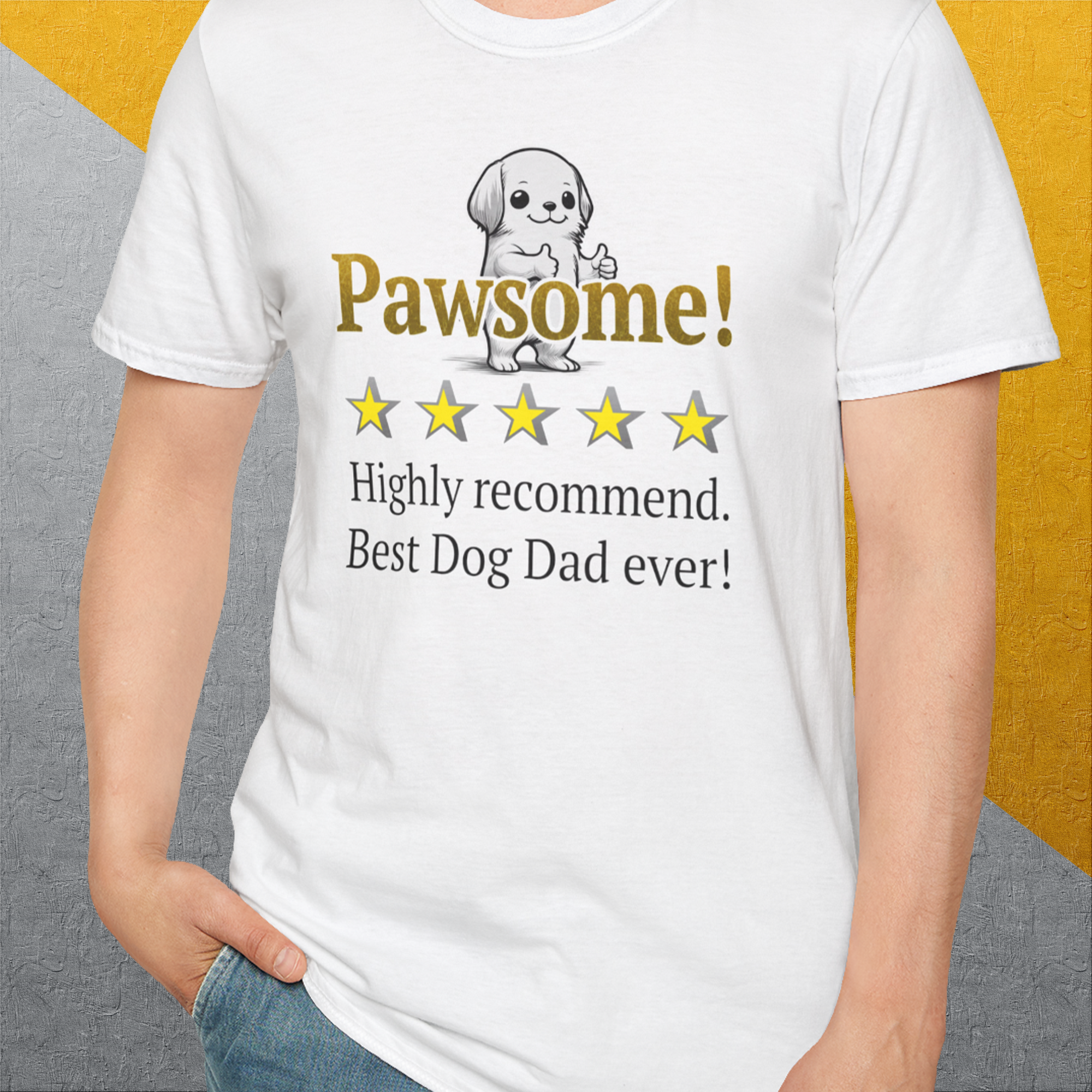 Dog Dad Series, Volume 8, Unisex T-Shirt-, a cool and stylish design with a funny saying from Dog Gang