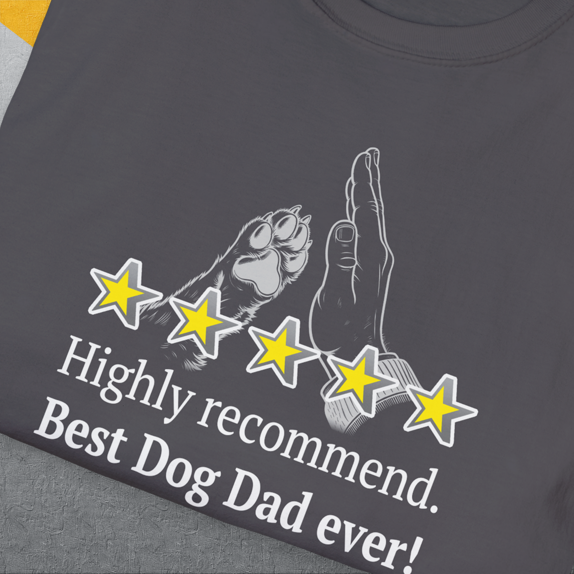 Dog Dad Series, Volume 9, Unisex T-Shirt-. For dog lovers and dog owners. Design by Dog Gang
