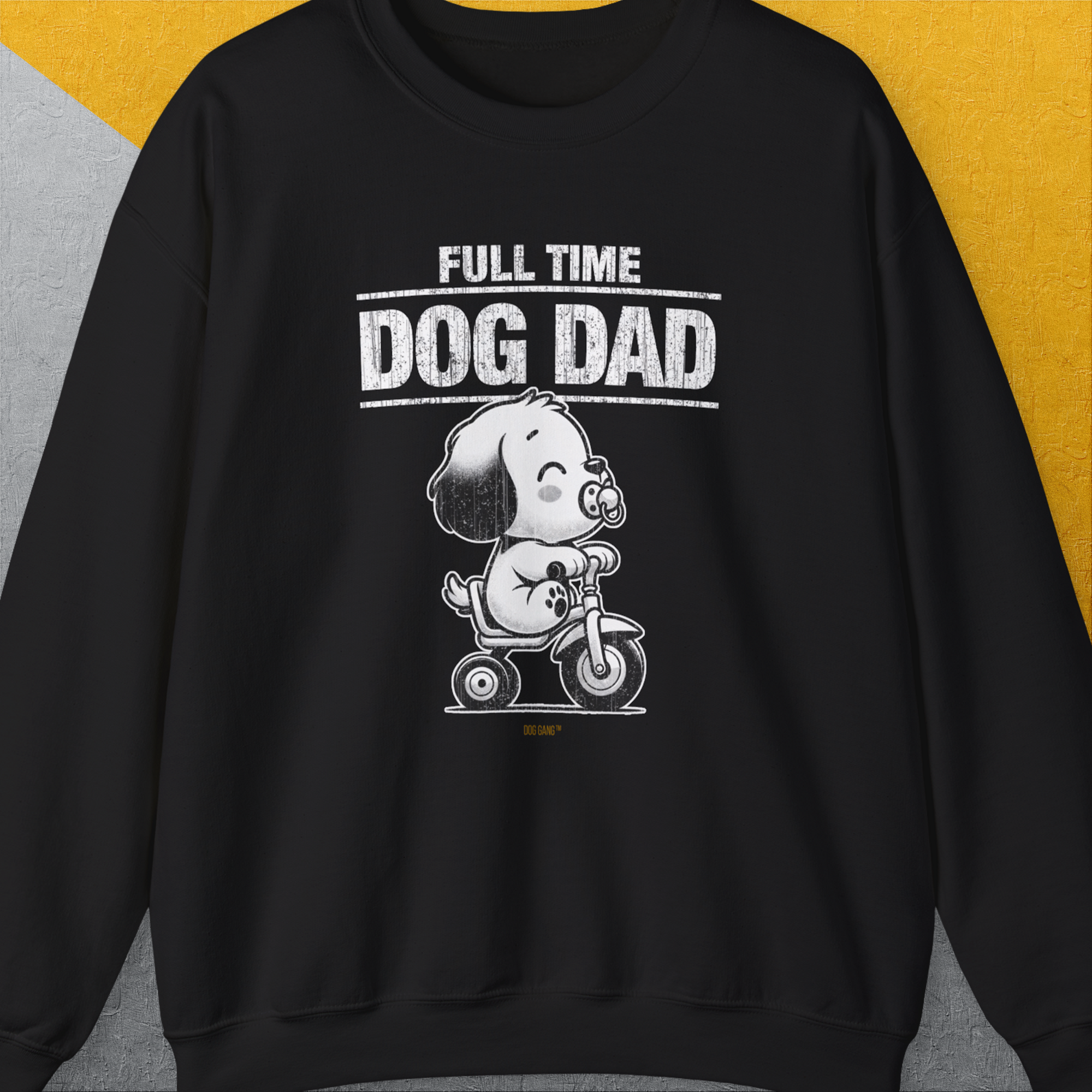 Dog Dad Series, Volume 3, Unisex Sweatshirt-Black, Design by Dog Gang