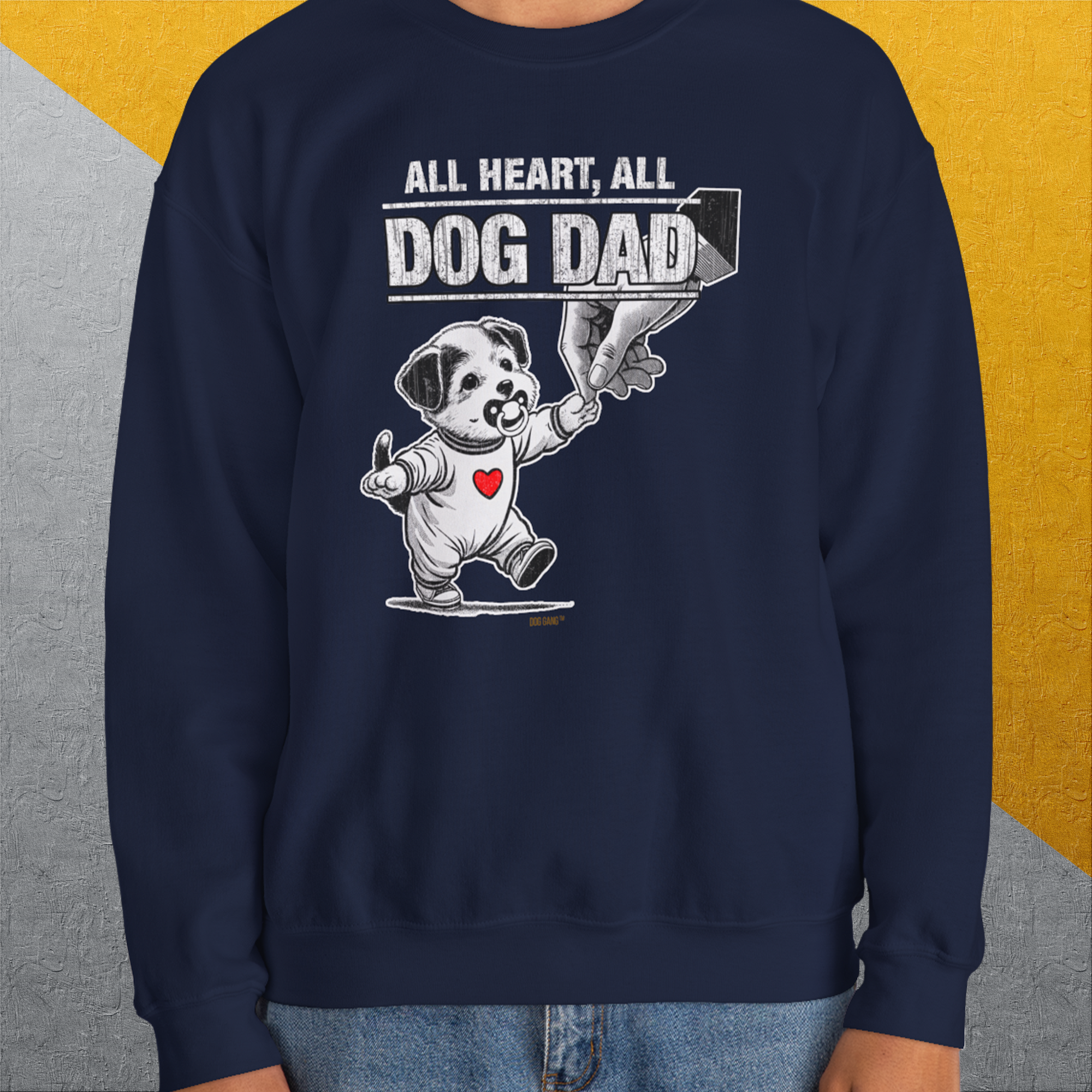 Dog Dad Series, Volume 7, Unisex Sweatshirt-, Design by Dog Gang