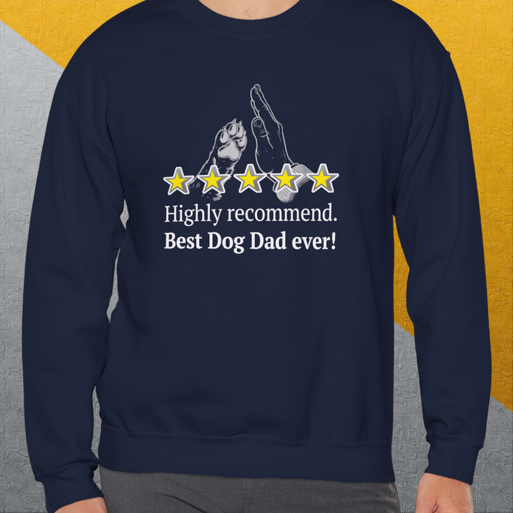 Dog Dad Series, Volume 9, Unisex Sweatshirt-. For dog lovers. Design by Dog Gang