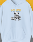 Dog Mom Series, Volume 2, Unisex Hoodie-Light Blue, Design by Dog Gang