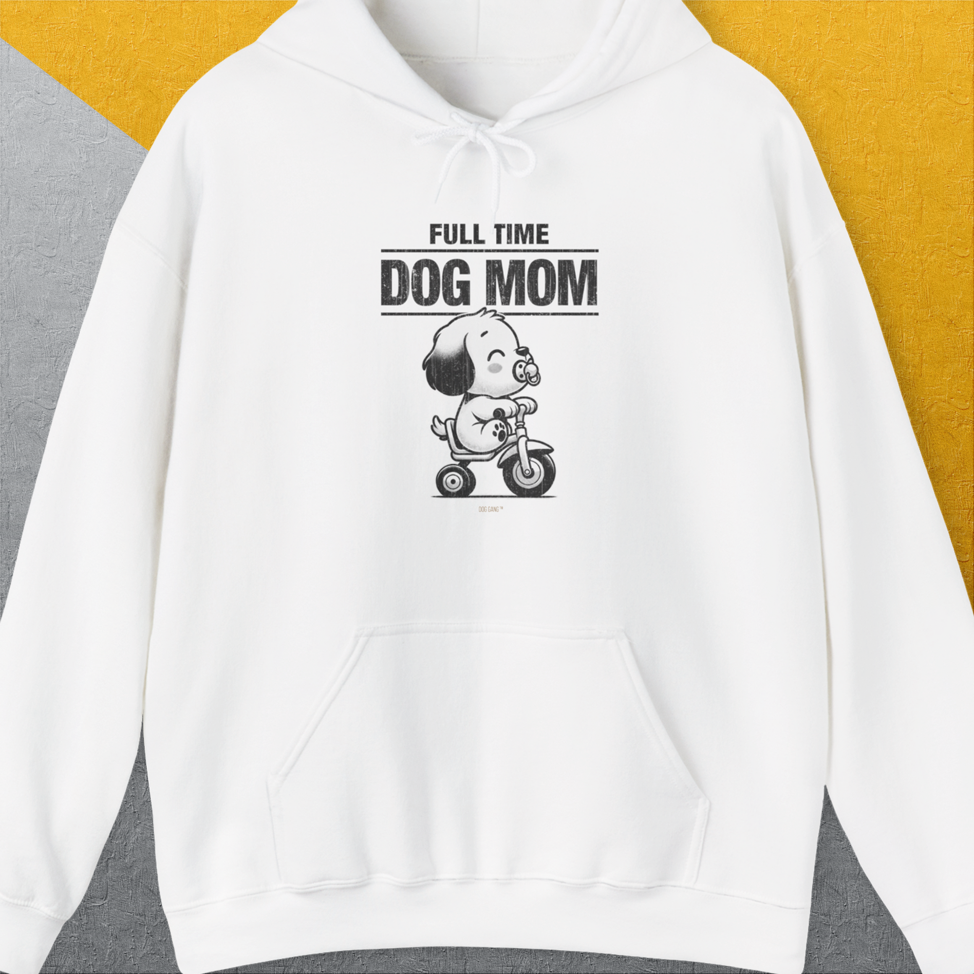 Dog Mom Series, Volume 3, Unisex Hoodie-White. A dog-themed Design from Dog Gang