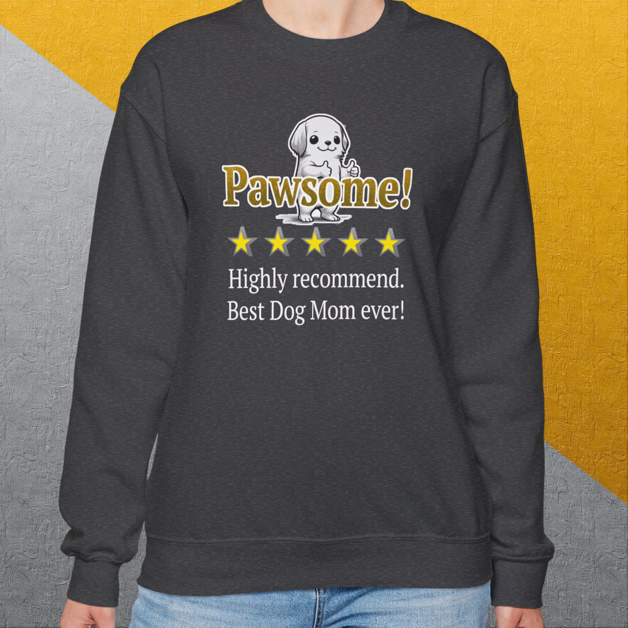 Dog Mom Series, Volume 10, Unisex Sweatshirt-, a fun and stylish sweatshirt design for dog lovers from Dog Gang