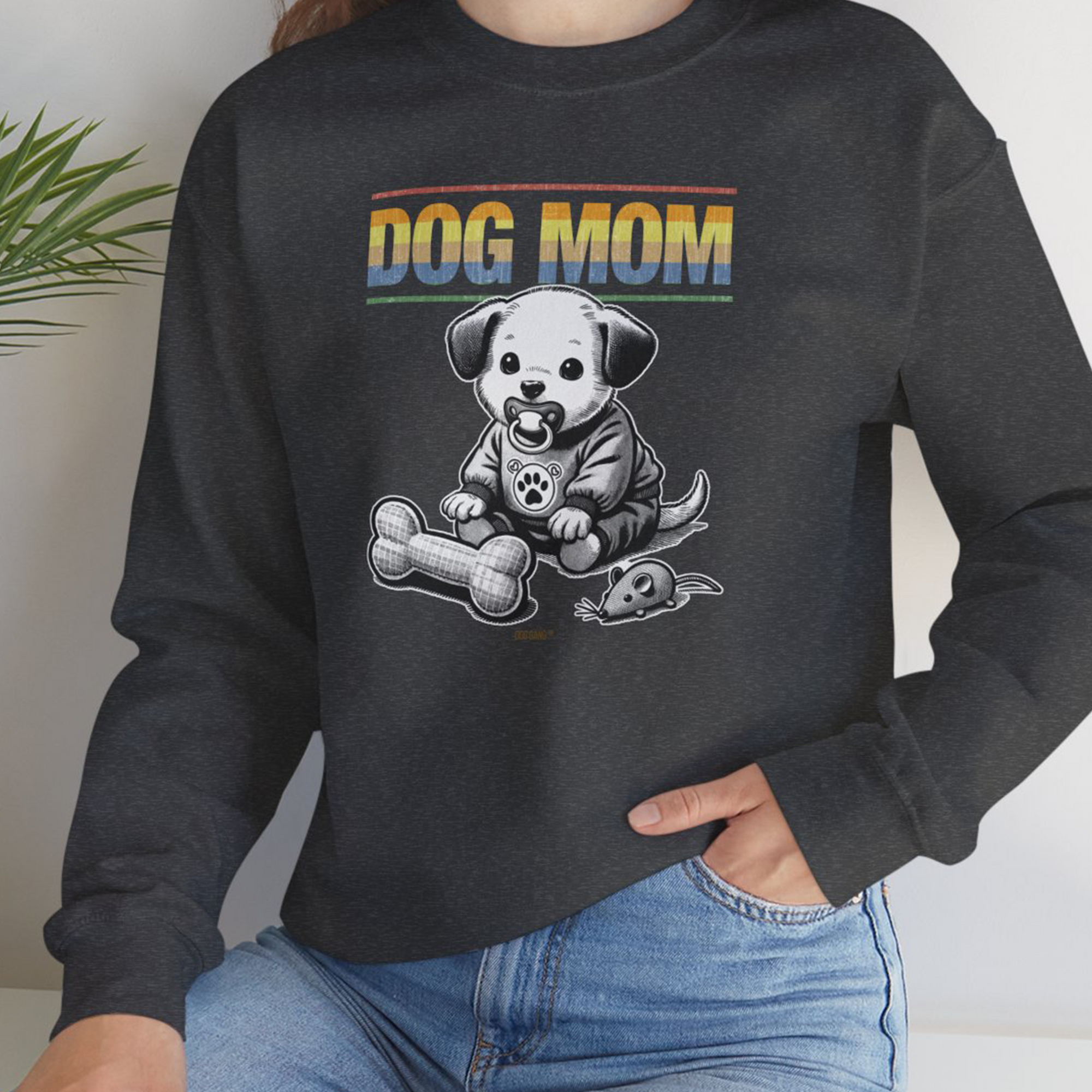 Dog Mom Series, Volume 2, Unisex Sweatshirt-. A perfect gift for dog lovers and dog owners. Design by Dog Gang