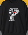 Dog Mom Series, Volume 9, Unisex Sweatshirt-Black, Design by Dog Gang