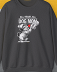 Dog Mom Series, Volume 9, Unisex Sweatshirt-Dark Heather, Design by Dog Gang