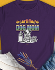 Dog Mom Series, Volume 1, Women's T-Shirt-Purple, a cool and stylish design with a funny saying from Dog Gang