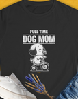 Dog Mom Series, Volume 3, Women's T-Shirt-Black. A perfect gift for dog lovers and dog owners. Design by Dog Gang
