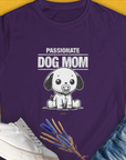 Dog Mom Series, Volume 7, Women's T-Shirt-Purple. A dog-themed Design from Dog Gang