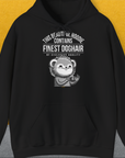 This Beautiful Hoodie Contains Finest Dog Hair Of Exclusive Quality, Volume 2, Unisex Hoodie-Black-bequemes Shirt mit lustigem Spruch für Hundebesitzer, Design by Dog Gang