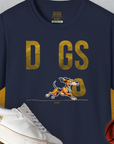 DOGS Series (D-GS), Volume 1, Unisex T-Shirt-Navy, Design by Dog Gang