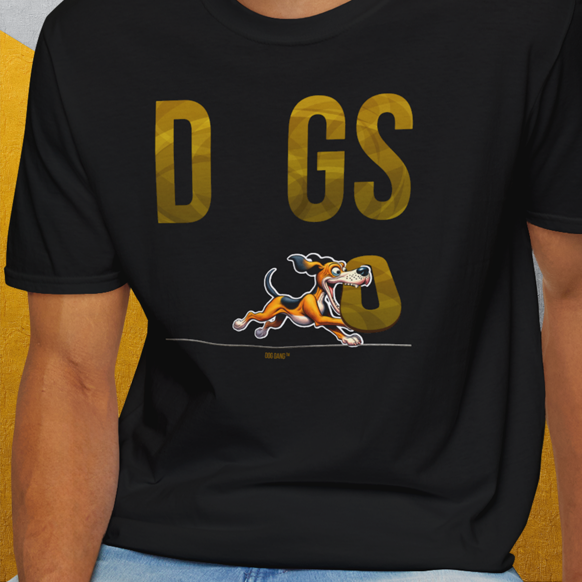 DOGS Series (D-GS), Volume 1, Unisex T-Shirt-. For dog lovers and dog owners. Design by Dog Gang