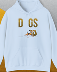 DOGS Series (D-GS), Volume 1, Unisex Hoodie-Light Blue, Design by Dog Gang