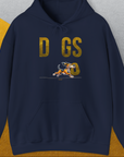 DOGS Series (D-GS), Volume 1, Unisex Hoodie-Navy, Design by Dog Gang