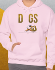 DOGS Series (D-GS), Volume 1, Unisex Hoodie-. For dog lovers and dog owners. Design by Dog Gang