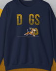 DOGS Series (D-GS), Volume 1, Unisex Sweatshirt-Navy, Design by Dog Gang