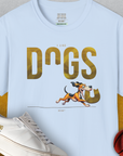 DOGS Series (D-GS), Volume 2, Unisex T-Shirt-Light Blue, Design by Dog Gang