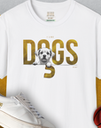 DOGS Series (D-GS), Volume 3, Unisex T-Shirt-White. A perfect gift for dog lovers and dog owners. Design by Dog Gang
