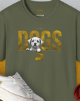 DOGS Series (D-GS), Volume 3, Unisex T-Shirt-Military Green, Design by Dog Gang