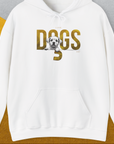 DOGS Series (D-GS), Volume 3, Unisex Hoodie-White, a cool and stylish design with a funny saying from Dog Gang