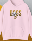 DOGS Series (D-GS), Volume 3, Unisex Hoodie-Light Pink, Design by Dog Gang