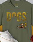DOGS Series (D-GS), Volume 4, Unisex T-Shirt-Military Green, Design by Dog Gang