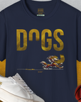DOGS Series (D-GS), Volume 4, Unisex T-Shirt-Navy, Design by Dog Gang