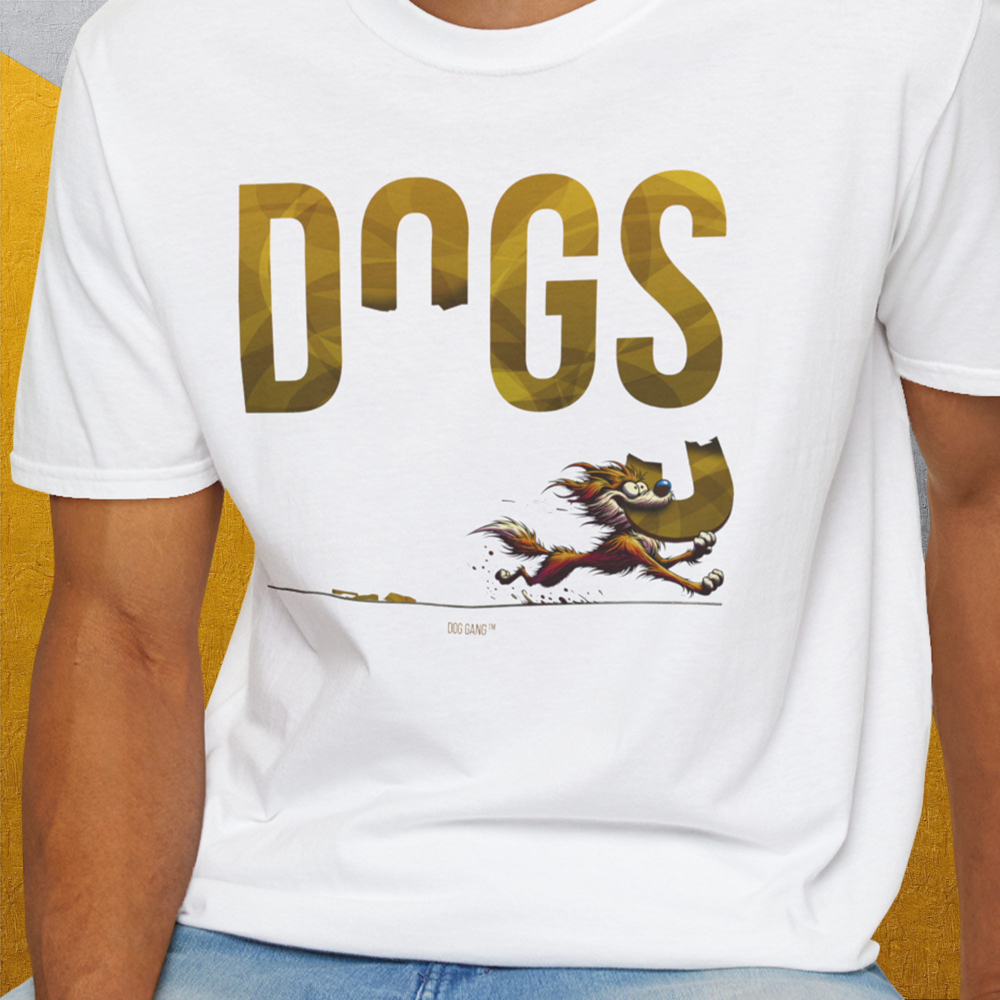 DOGS Series (D-GS), Volume 4, Unisex T-Shirt-. For dog lovers and dog owners. Design by Dog Gang