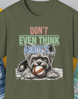 Don't Even Think About It..., Volume 3, Unisex T-Shirt-Military Green, Design by Dog Gang