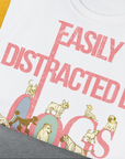 Easily Distracted By Dogs Series, Volume 2, Unisex T-Shirt-. A perfect gift for dog lovers and dog owners. Design by Dog Gang
