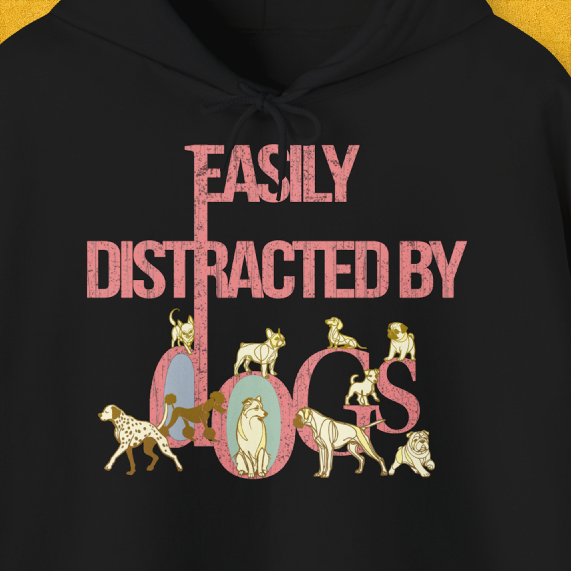 Easily Distracted By Dogs Series, Volume 2, Unisex Hoodie-. A dog-themed Design from Dog Gang