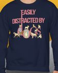 Easily Distracted By Dogs Series, Volume 2, Unisex Sweatshirt-. For dog lovers. Design by Dog Gang