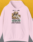Go Fetch It Yourself Series, Volume 1, Unisex Hoodie-Light Pink-originelles und lustiges Hundeshirt, Design by Dog Gang