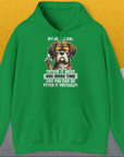 Go Fetch It Yourself Series, Volume 2, Unisex Hoodie-Irish Green-originelles und lustiges Hundeshirt, Design by Dog Gang