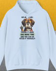 Go Fetch It Yourself Series, Volume 2, Unisex Hoodie-Light Blue-cooles Shirt mit lustigem Spruch für Hundefreunde, Design by Dog Gang