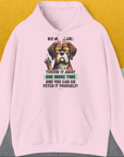 Go Fetch It Yourself Series, Volume 2, Unisex Hoodie-Light Pink-bequemes Shirt mit lustigem Spruch für Hundebesitzer, Design by Dog Gang