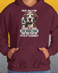 Go Fetch It Yourself Series, Volume 3, Unisex Hoodie-lustiger Spruch auf bequemen Shirt für Hundeliebhaber, Design by Dog Gang
