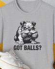 Got Balls? Volume 3, Unisex T-Shirt-Sport Grey. A perfect gift for dog lovers and dog owners. Design by Dog Gang