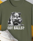 Got Balls? Volume 3, Unisex T-Shirt-Military Green, Design by Dog Gang
