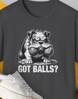 Got Balls? Volume 3, Unisex T-Shirt-Dark Heather, Design by Dog Gang